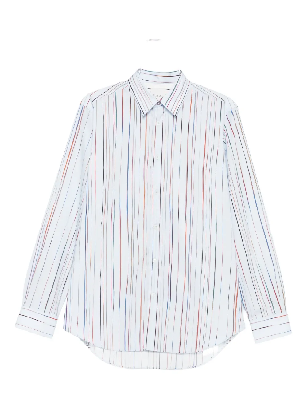 stripe-print shirt