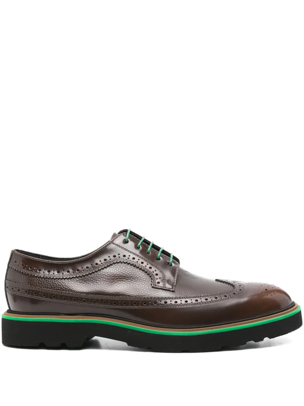 leather brogue derby shoes