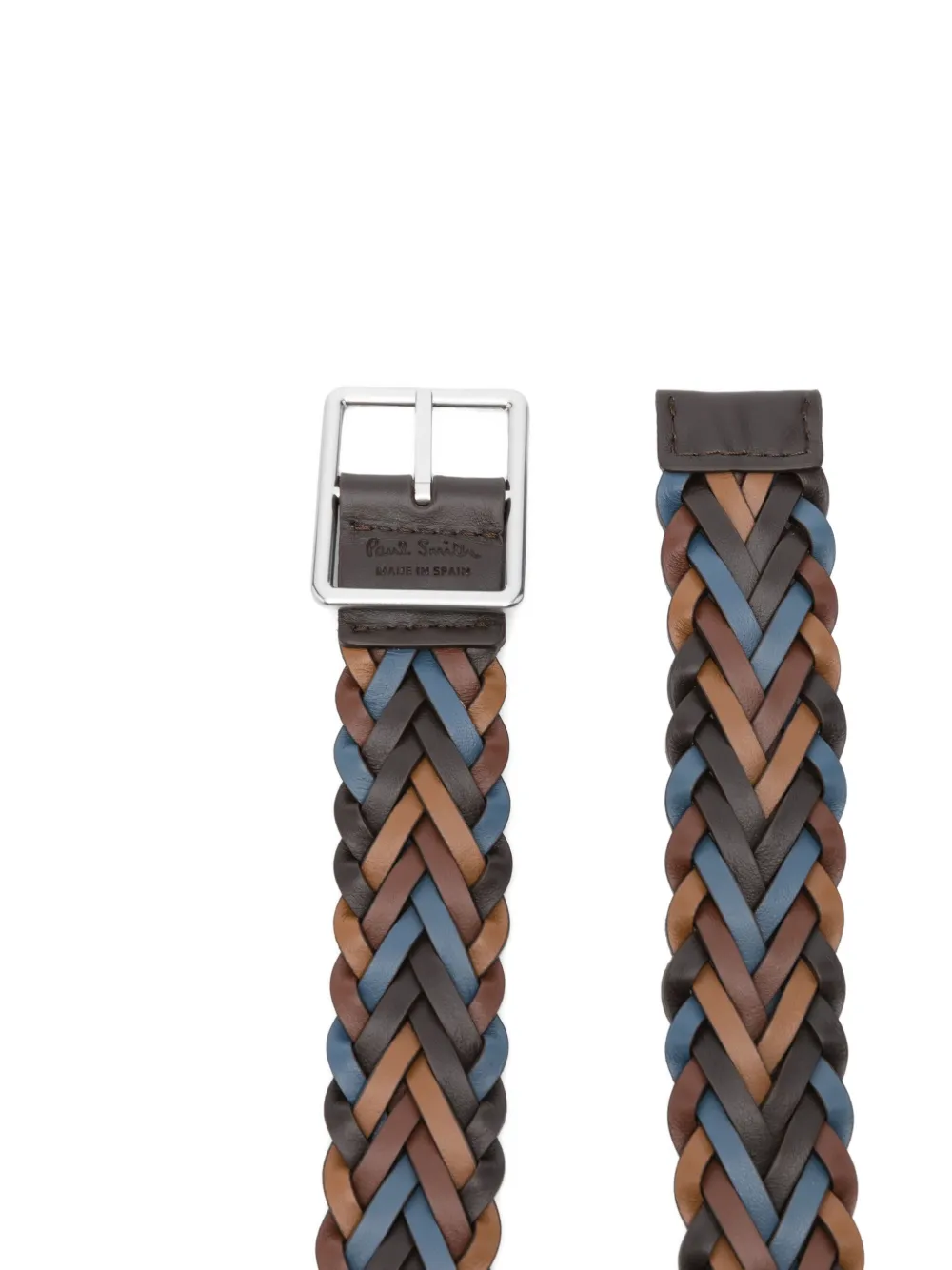 Paul Smith braided leather belt Bruin