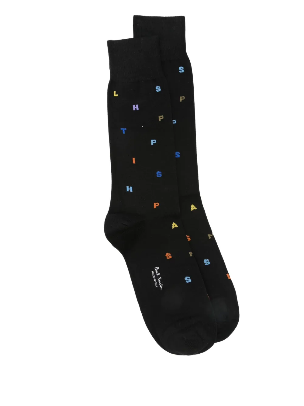 Paul Smith プリント靴下 - ブラック Paul Smith プリント靴下 - ブラック