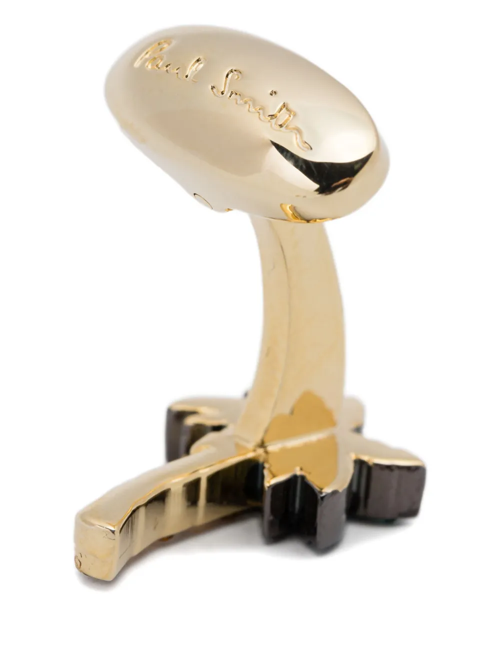 Paul Smith palm-tree brass cufflinks - Geel