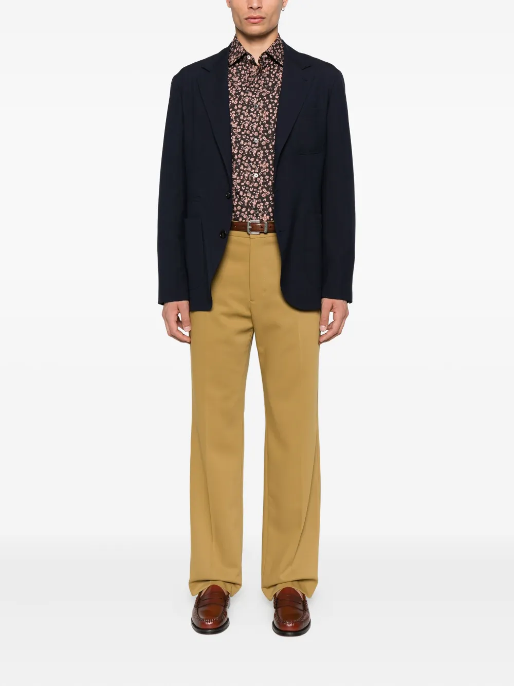Paul Smith floral-print shirt Zwart