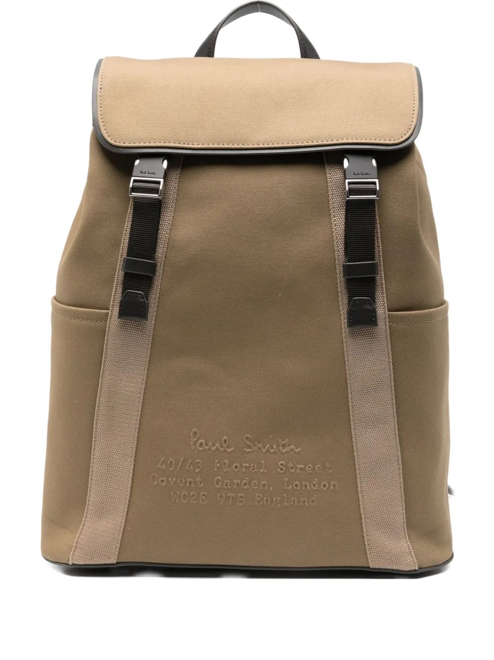 Paul Smith flap-pocket backpack - Toni neutri