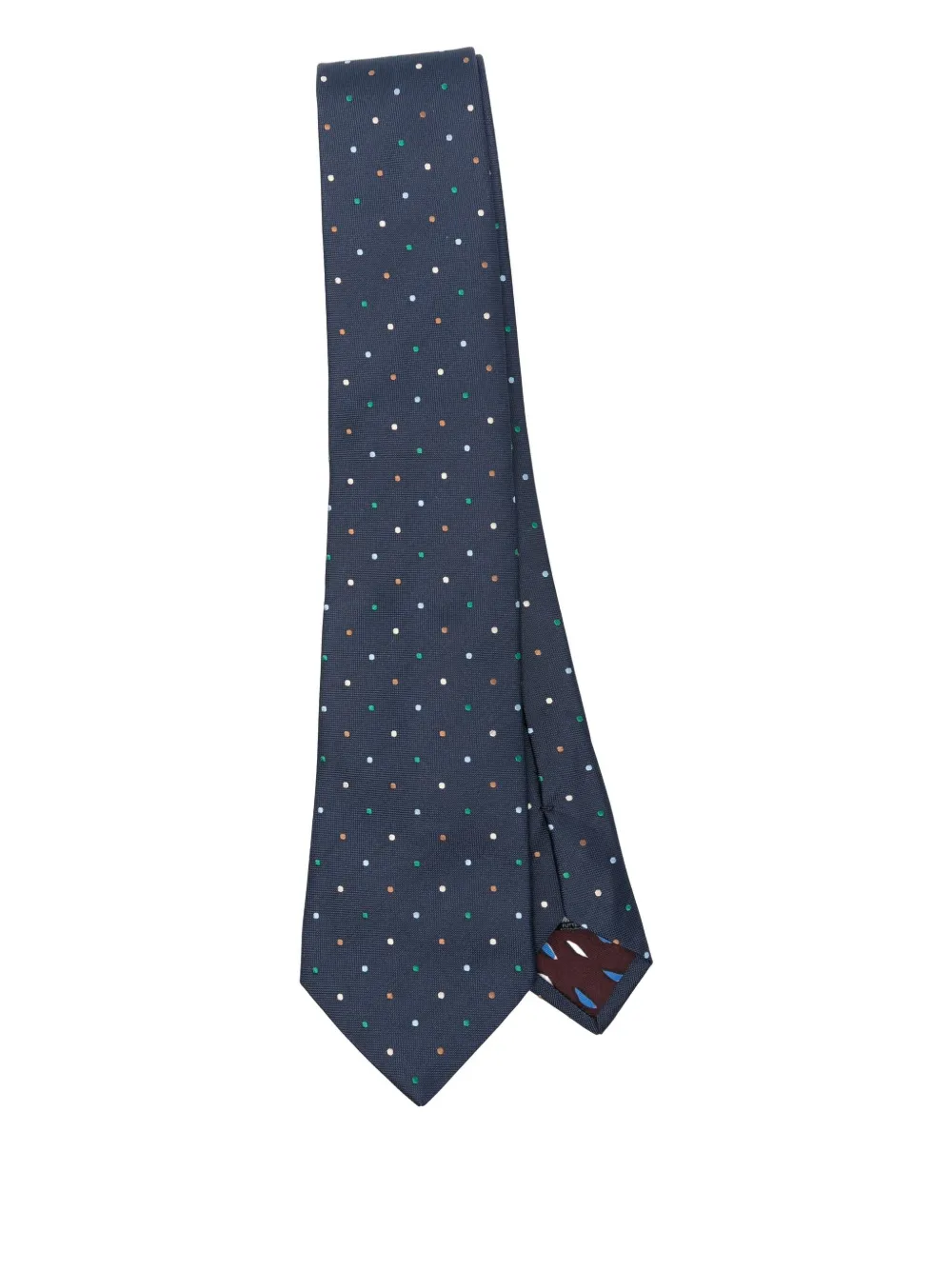 Paul Smith cravate en soie à pois | bleu | Image 1