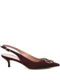 Ferragamo 50mm suede pumps - Red