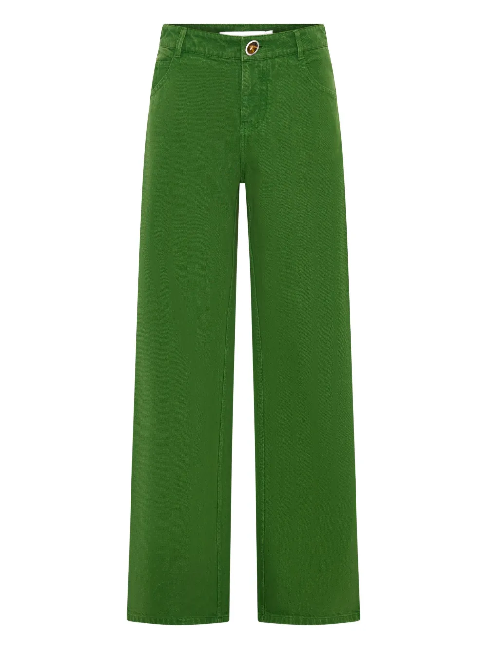 Christopher Esber Jeans in cotone con cinque tasche - Verde