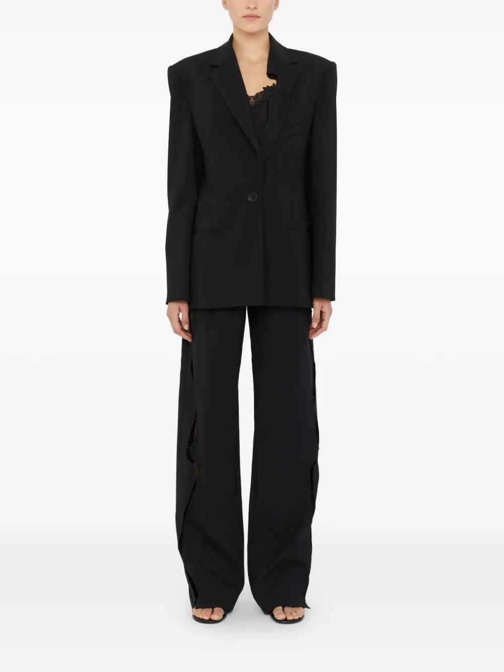 Christopher Esber padded-shoulder single-button blazer | Blazers | Image 2