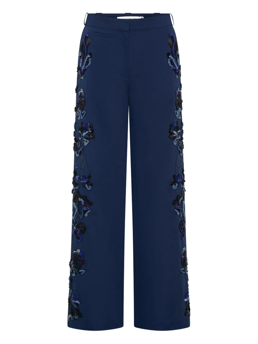 Christopher Esber Duke Embellished Trousers In Blue
