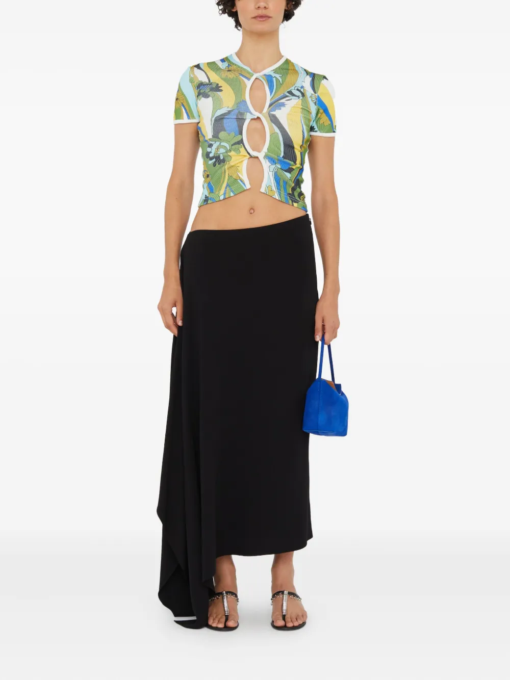 Christopher Esber Acidic Floral cropped T-shirt | T-shirts & Jerseys | Image 2
