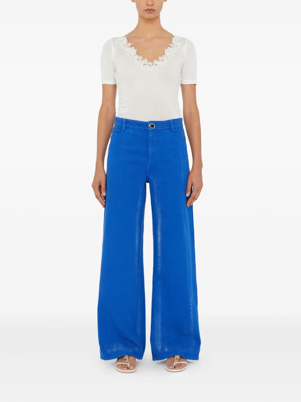 Christopher Esber lace-trim T-shirt | T-Shirts & Jersey Shirts | Image 2
