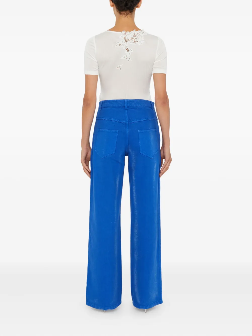 Christopher Esber T-shirt met kant Wit