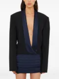Christopher Esber tuxedo contrast wool blazer - Black