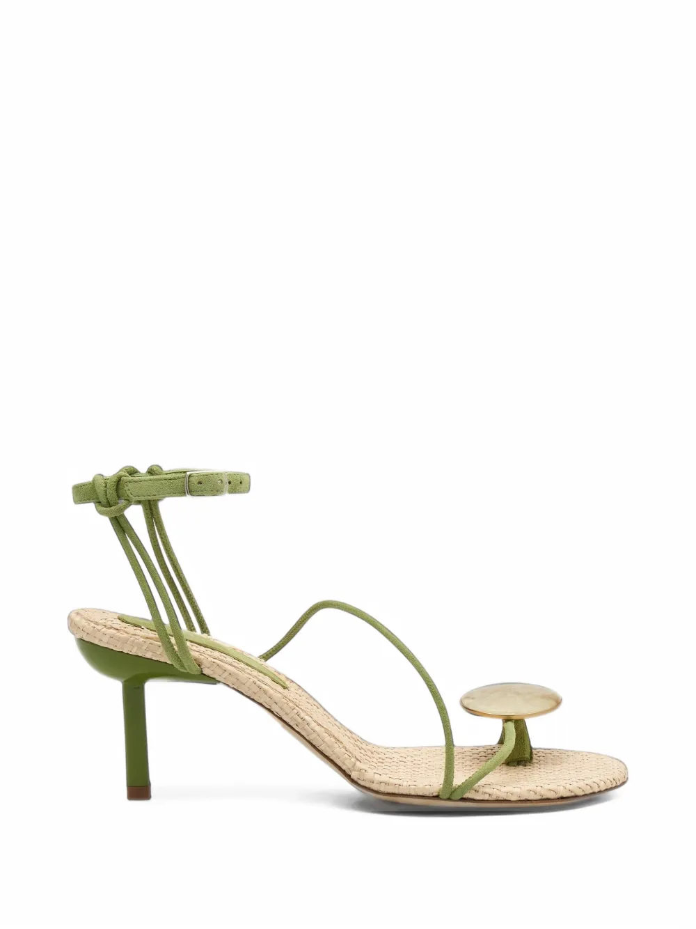 Christopher Esber Doma stoned raffia sandals - Vert