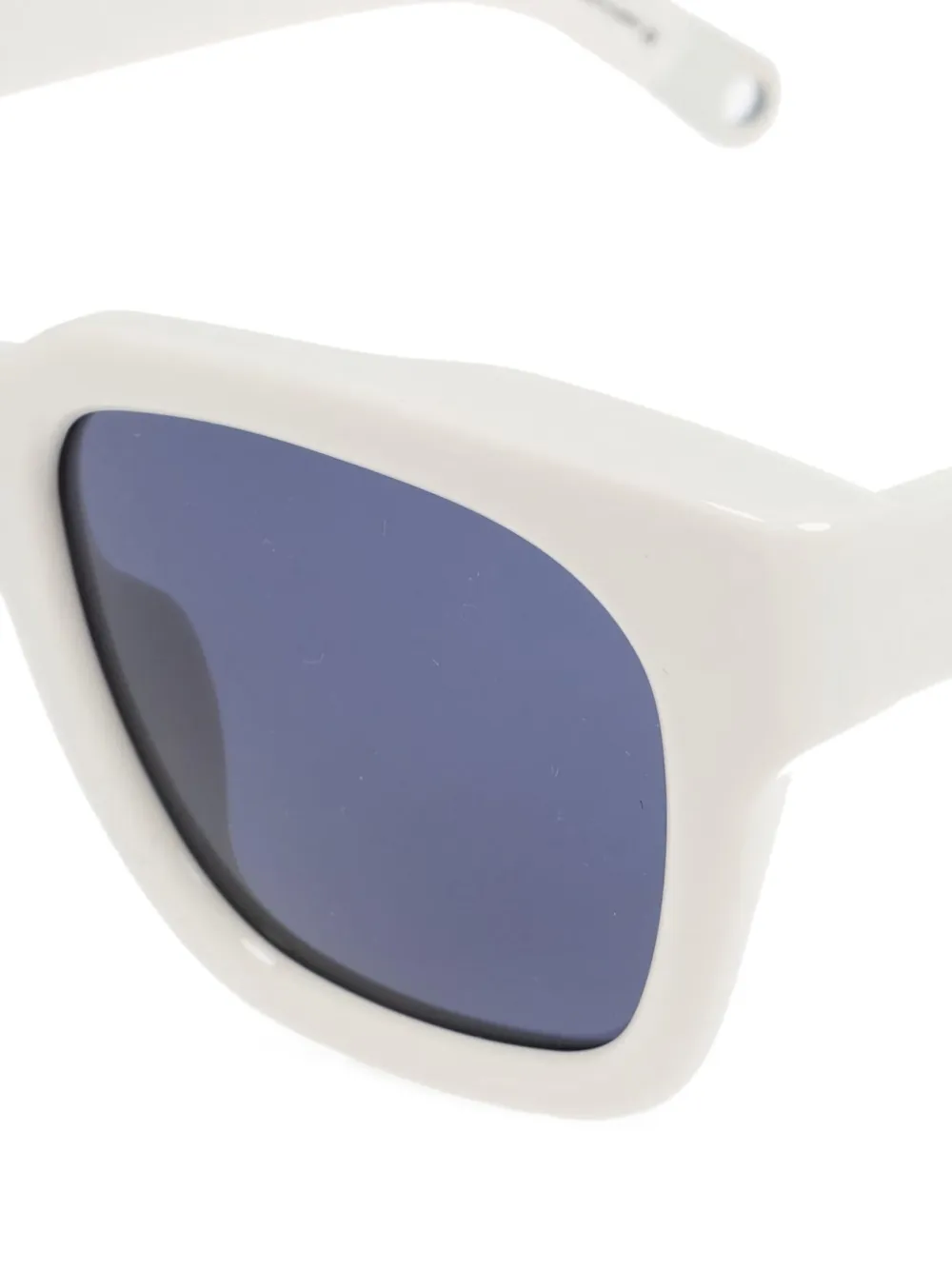 Jacquemus Carino zonnebril met vierkant montuur Wit