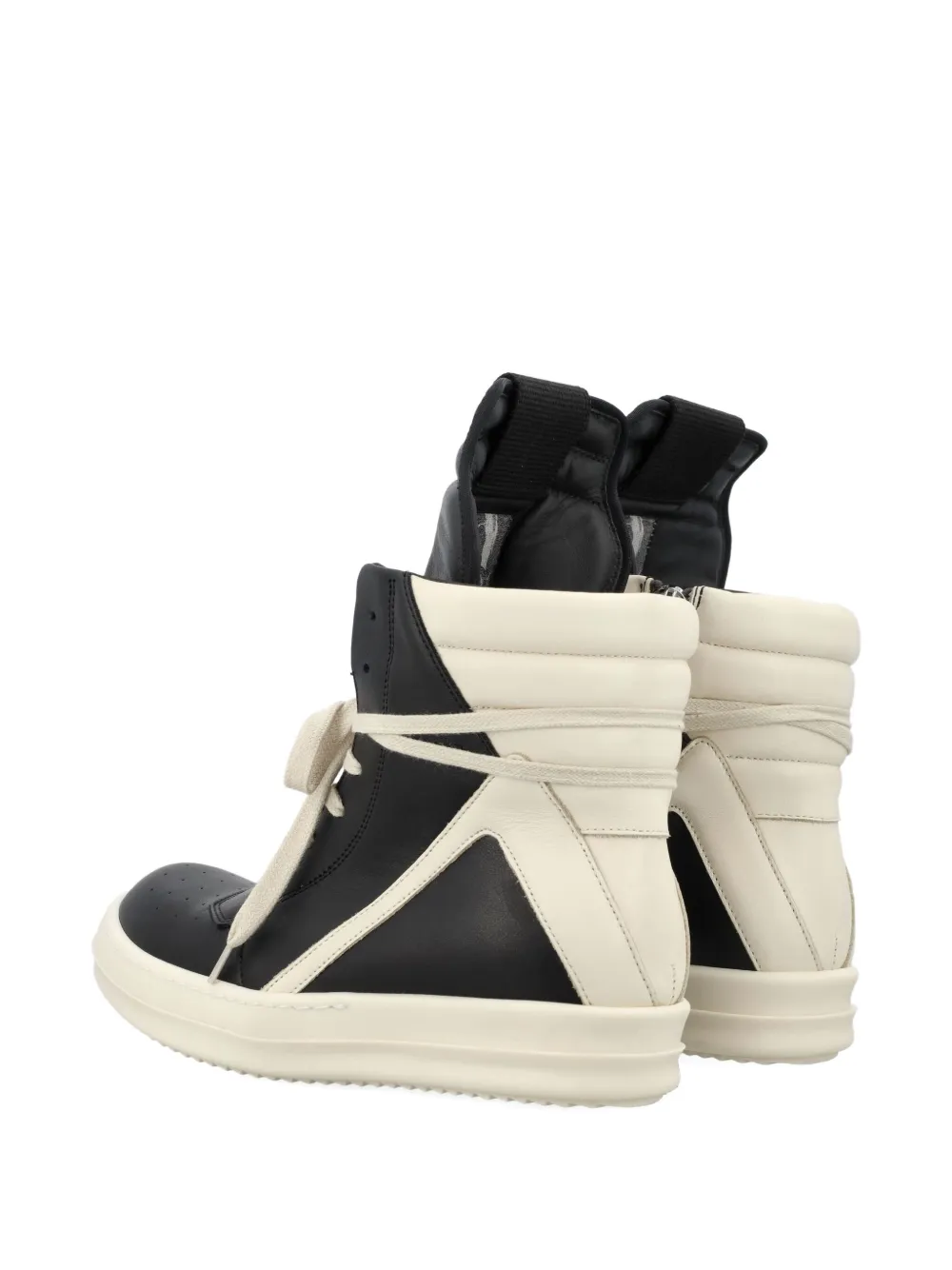 Rick Owens high-top leather sneakers Black
