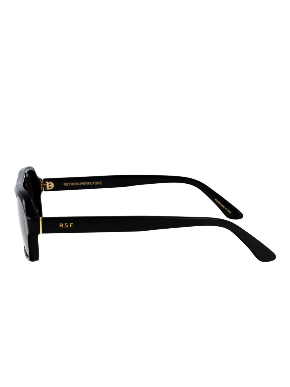 Retrosuperfuture Vico zonnebril met rechthoekig montuur Zwart