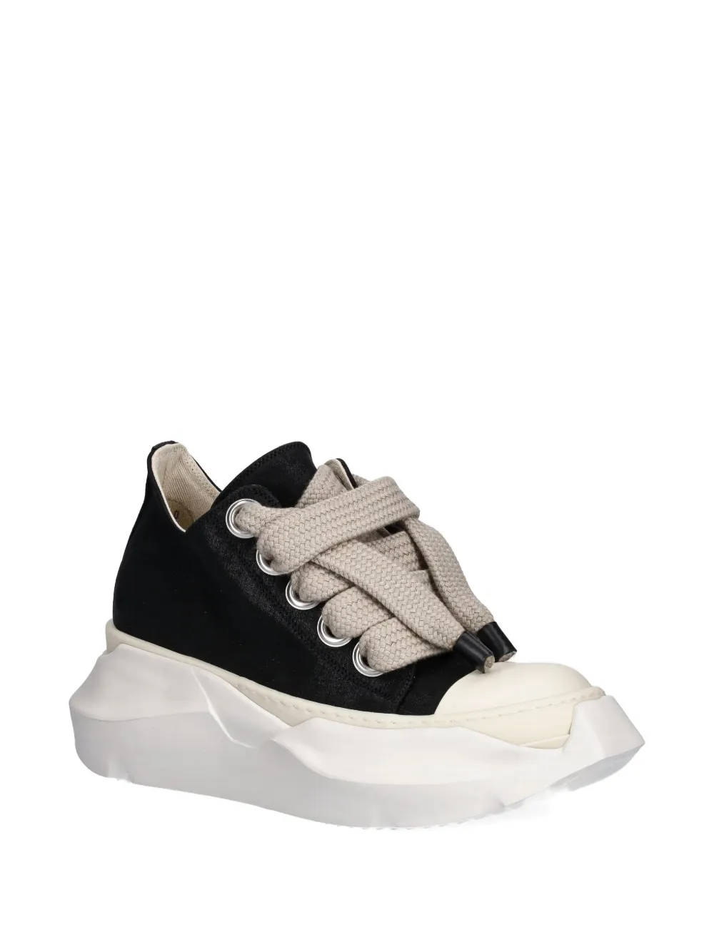 Rick Owens DRKSHDW Jumbolace Abstract low-top platform sneakers Black