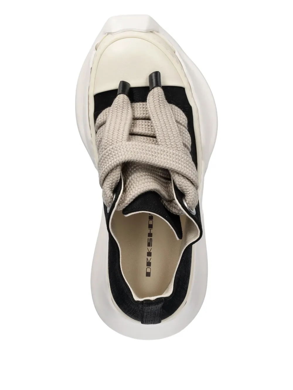 Rick Owens DRKSHDW Jumbolace Abstract low-top platform sneakers Black
