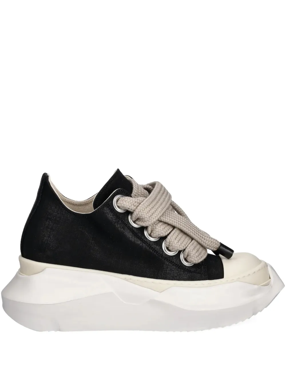 Rick Owens DRKSHDW Jumbolace Abstract low-top platform sneakers Black