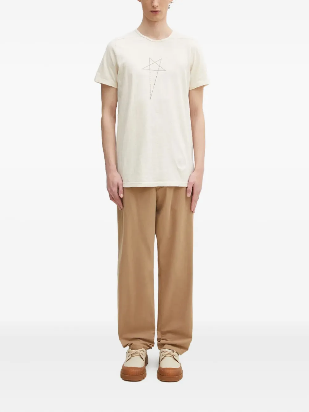 Rick Owens DRKSHDW star-print T-shirt - Beige