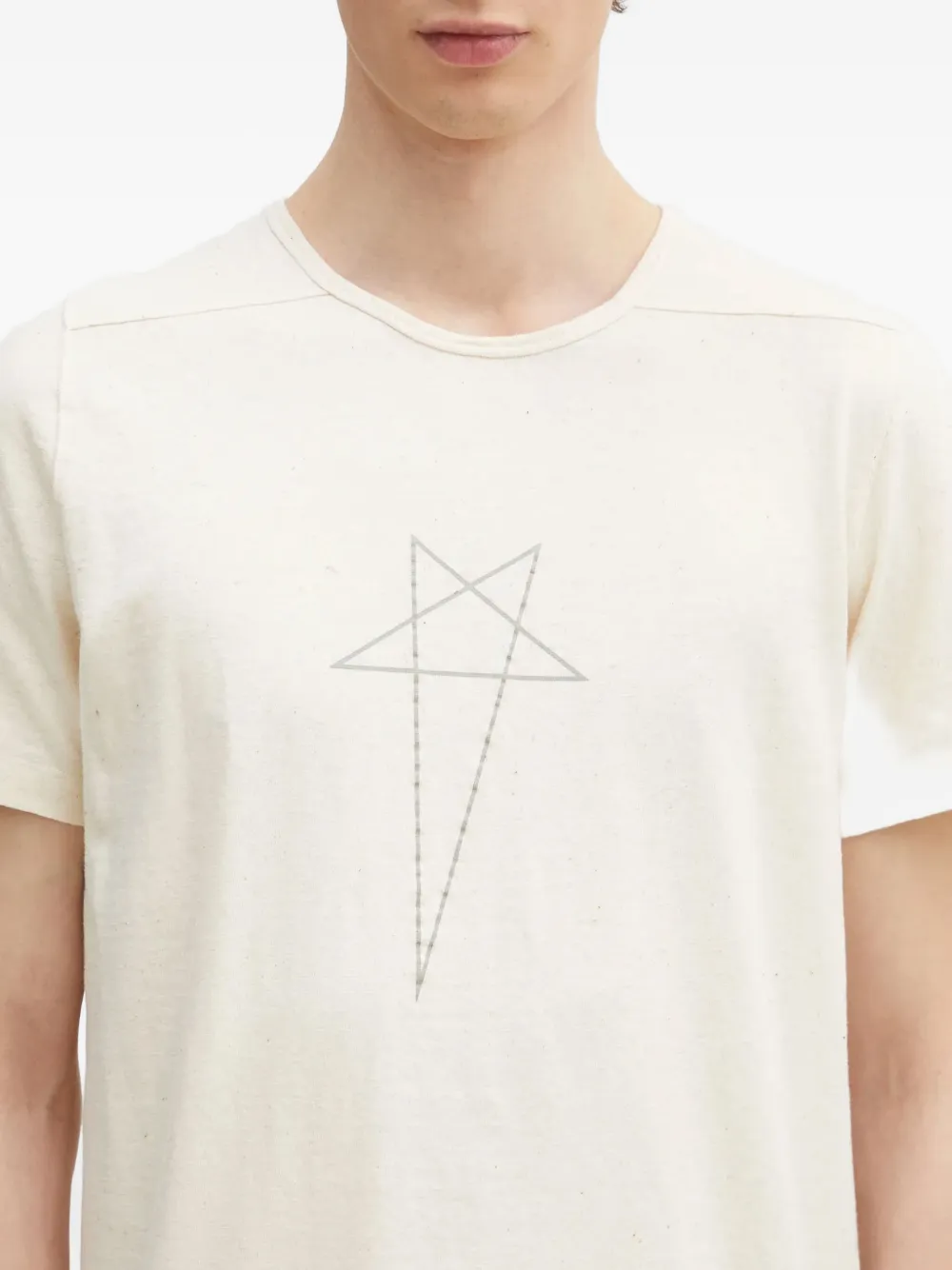 Rick Owens Drkshdw Star-print T-shirt In White