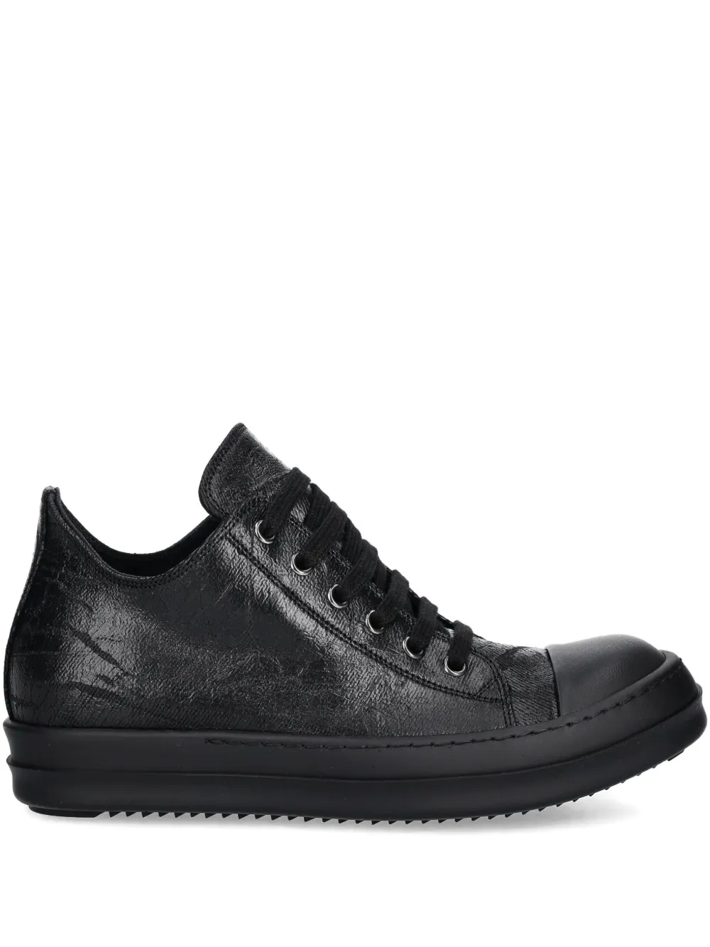 Rick Owens DRKSHDW Hollywood lace-up low-top sneakers Black