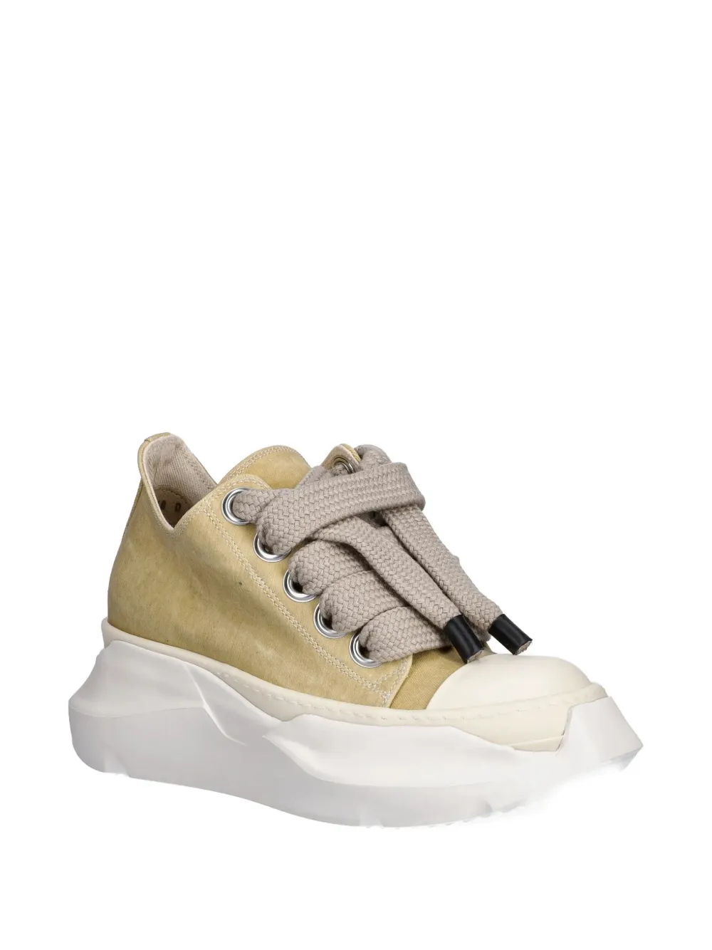 Rick Owens DRKSHDW lace-up platform low-top sneakers - Geel