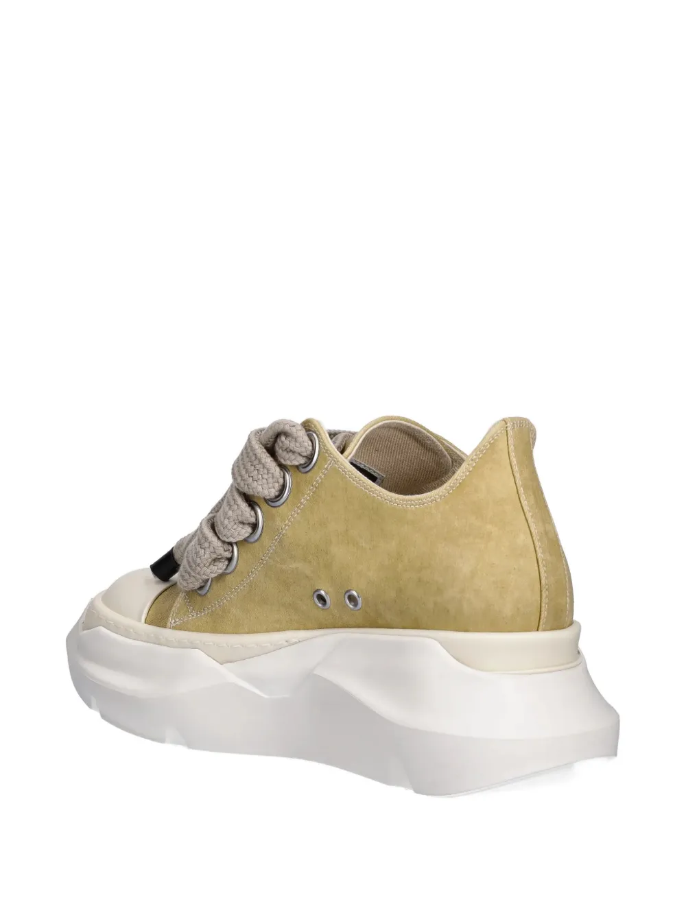 Rick Owens DRKSHDW lace-up platform low-top sneakers Yellow