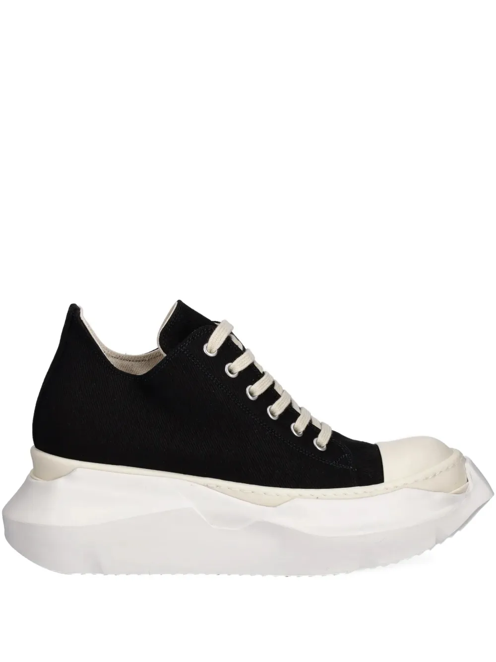 Rick Owens DRKSHDW lace-up sculpted sole low-top sneakers Black