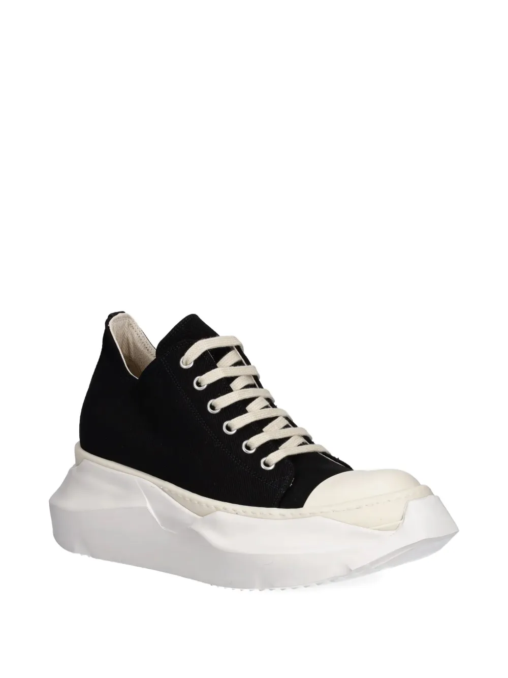 Rick Owens DRKSHDW lace-up sculpted sole low-top sneakers - Zwart