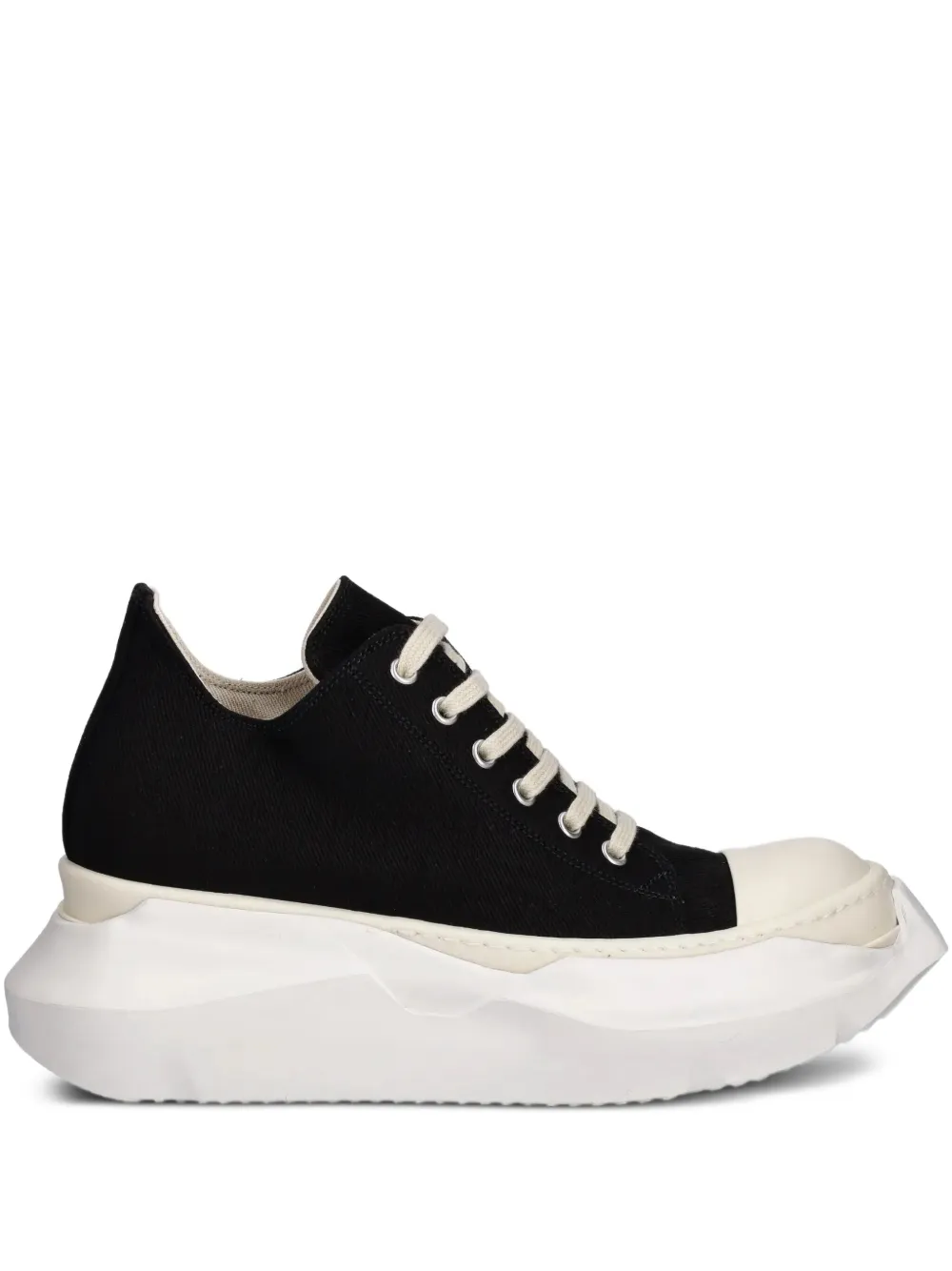 Rick Owens DRKSHDW lace-up sculpted sole low-top sneakers Black
