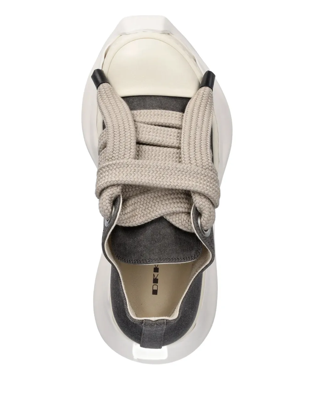 Rick Owens DRKSHDW lace-up platform low-top sneakers Brown