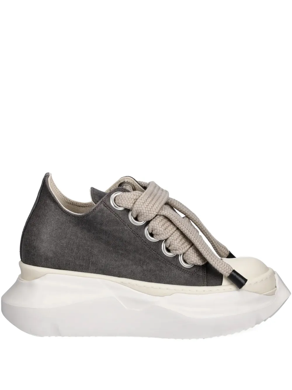 Rick Owens DRKSHDW lace-up platform low-top sneakers Brown