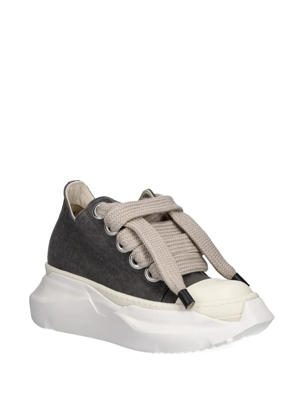 Rick Owens DRKSHDW lace-up platform low-top sneakers Brown