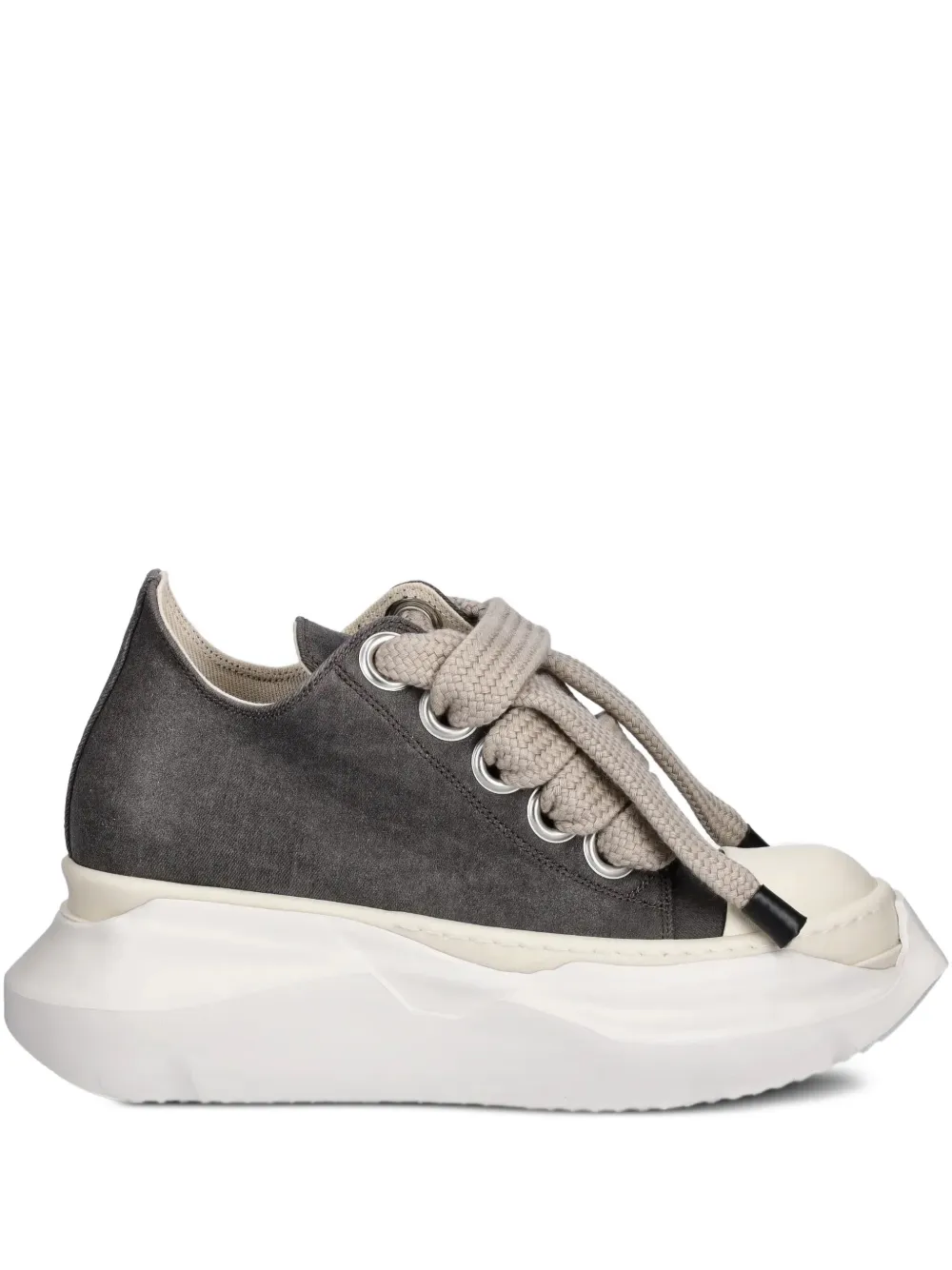 Rick Owens DRKSHDW lace-up platform low-top sneakers Brown