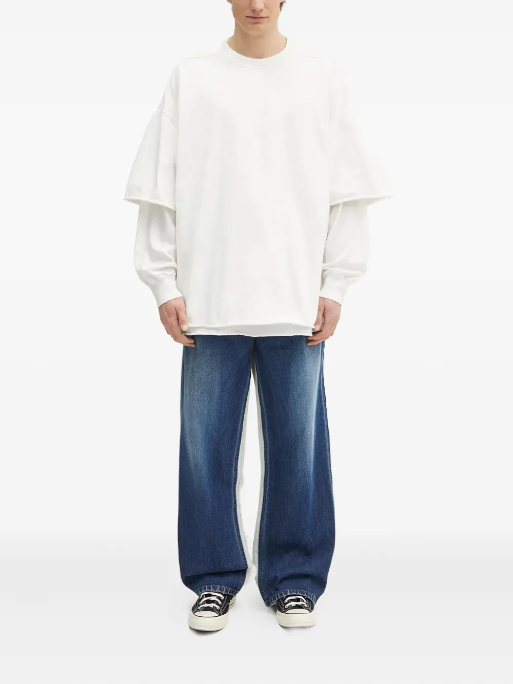 Rick Owens DRKSHDW double-layered T-shirt - Wit