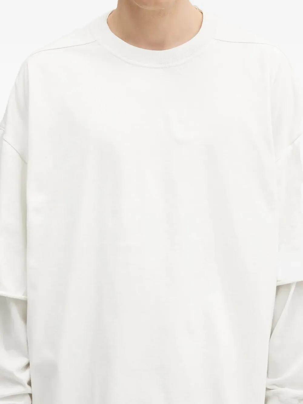 Rick Owens DRKSHDW Gelaagd T-shirt Wit