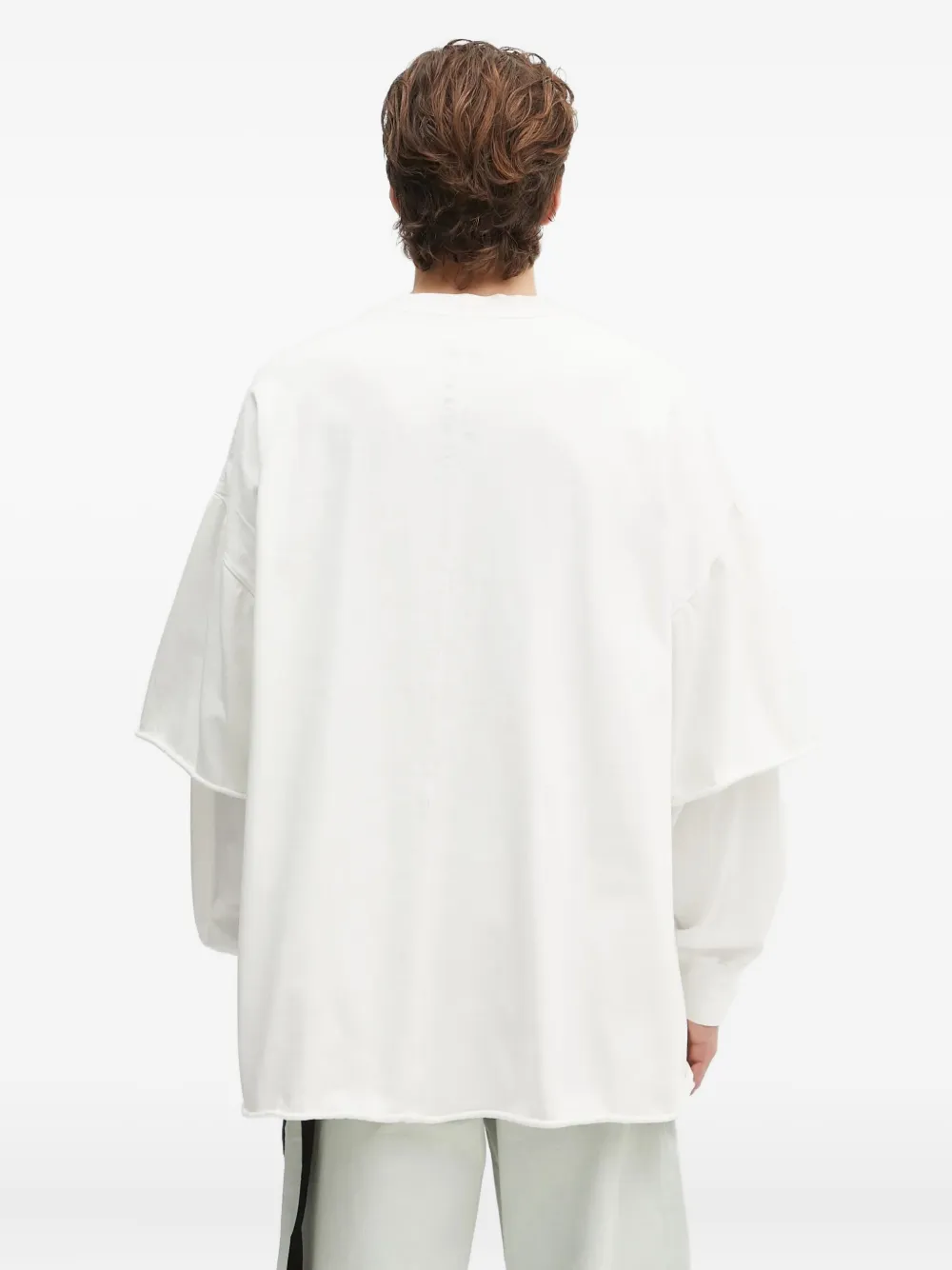 Rick Owens DRKSHDW Gelaagd T-shirt Wit