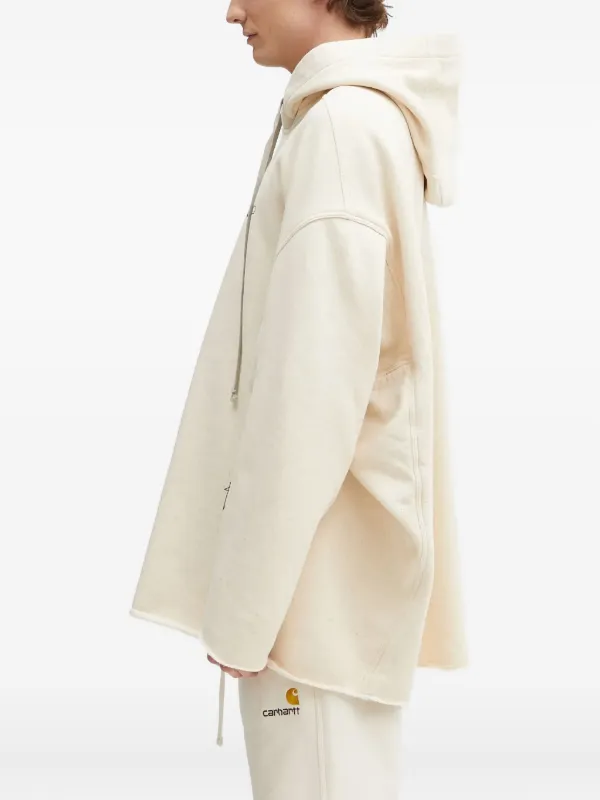 Rick Owens DRKSHDW Hollywood Graphic raw-edge Hoodie