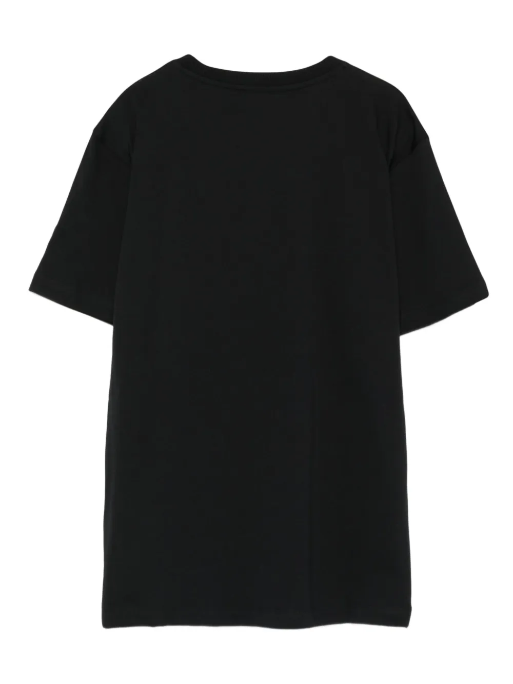 Moschino Kids T-shirt met geruit logo Zwart