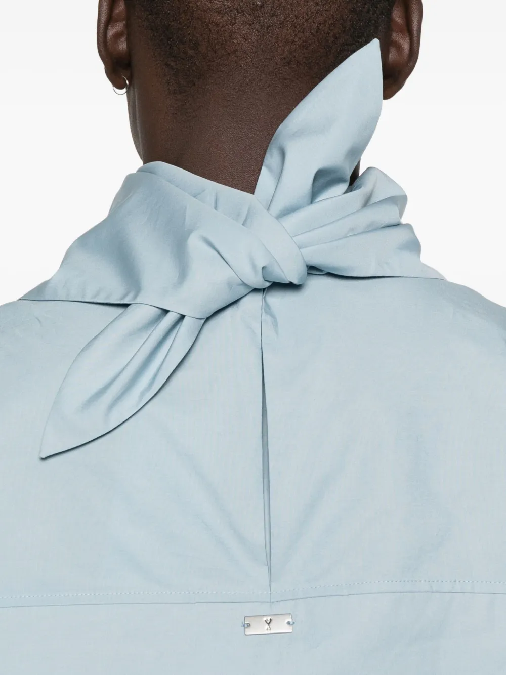 AMI Paris Shirt met hoge hals Blauw