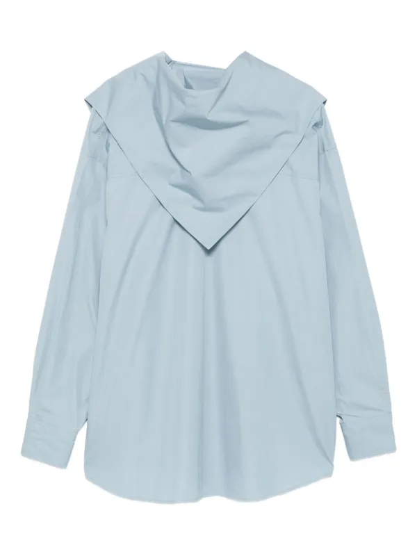 Ami Paris High-neck Shirt in Blue