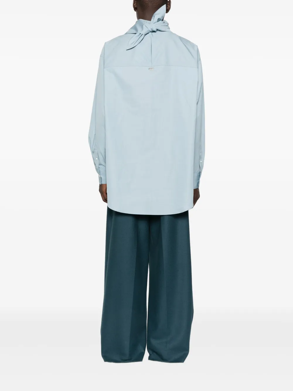 AMI Paris Shirt met hoge hals Blauw