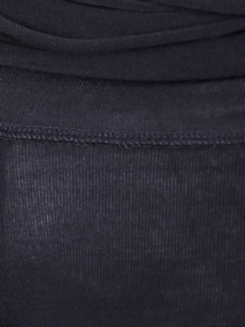 Thom Krom Off-shoulder gedrapeerd T-shirt Zwart