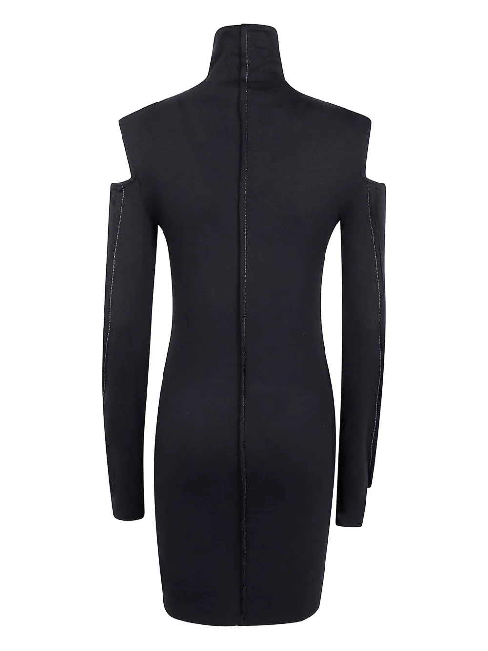 Thom Krom Jurk met col en uitgesneden details - Zwart