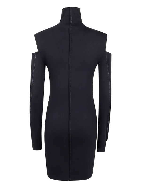 Thom Krom Turtleneck cut-out Day Dress | Black