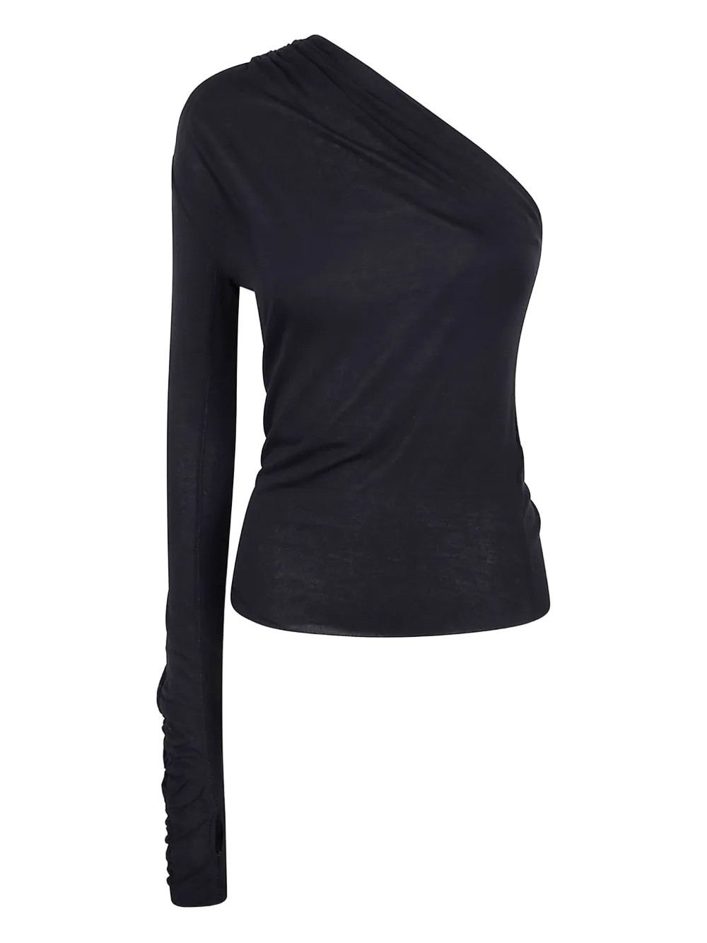 Thom Krom one-shoulder draped top | Black | Image 1