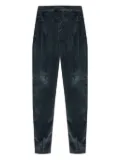 Eleventy pleated corduroy trousers - Blue