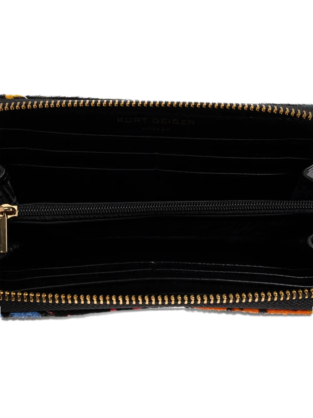 Kurt Geiger Kensington Patchwork Zip-around Wallet In Multi