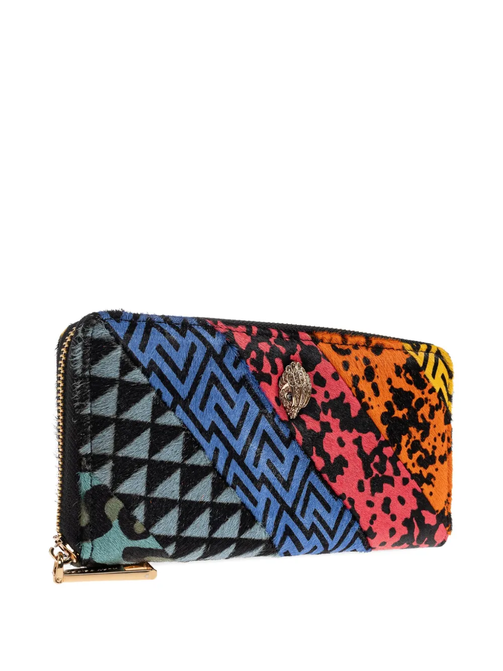 Kurt Geiger Kensington Patchwork Zip-around Wallet In Multi